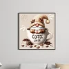 Diamond Painting-DIY Full Round Drill Coffee Gnome