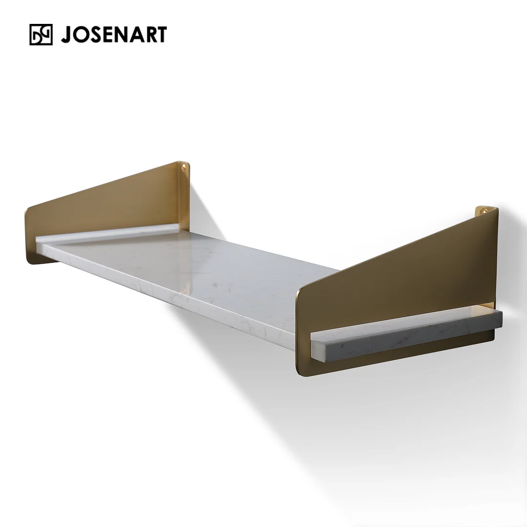 Brass & Marble Bathroom Shelf JOSENART Josenart