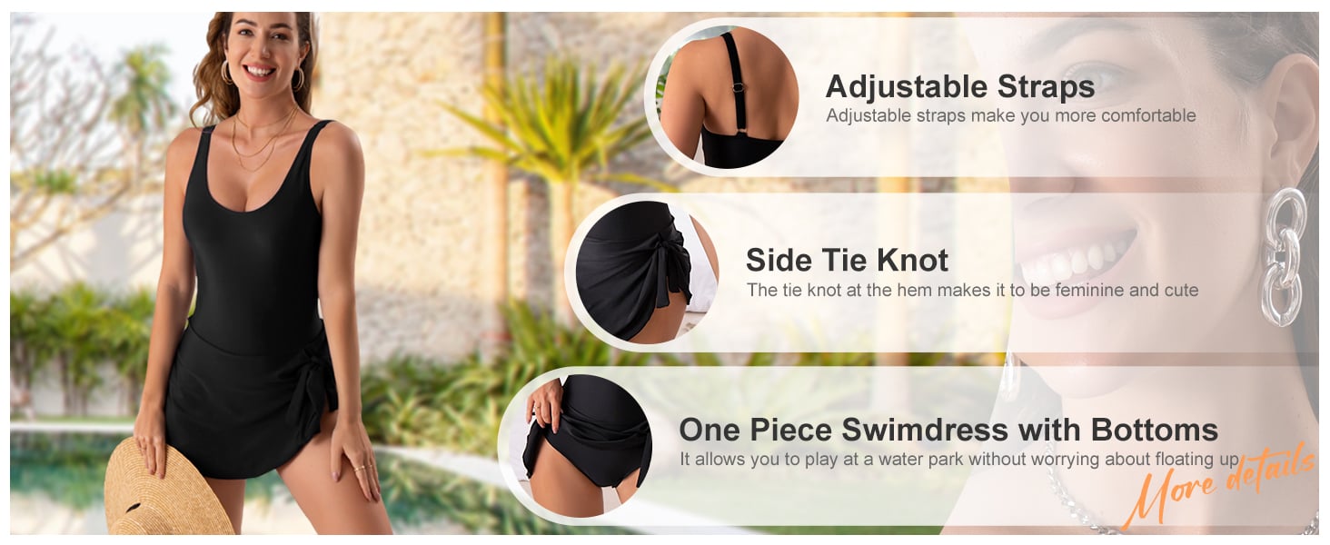 ✨2025 SALE 49% OFF - Women's Tummy Control One Piece Swimsuit With Skirt