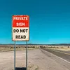 Private Sign Do Not Read - Vintage Metal Signs - 20*30cm/30*40cm - Warning