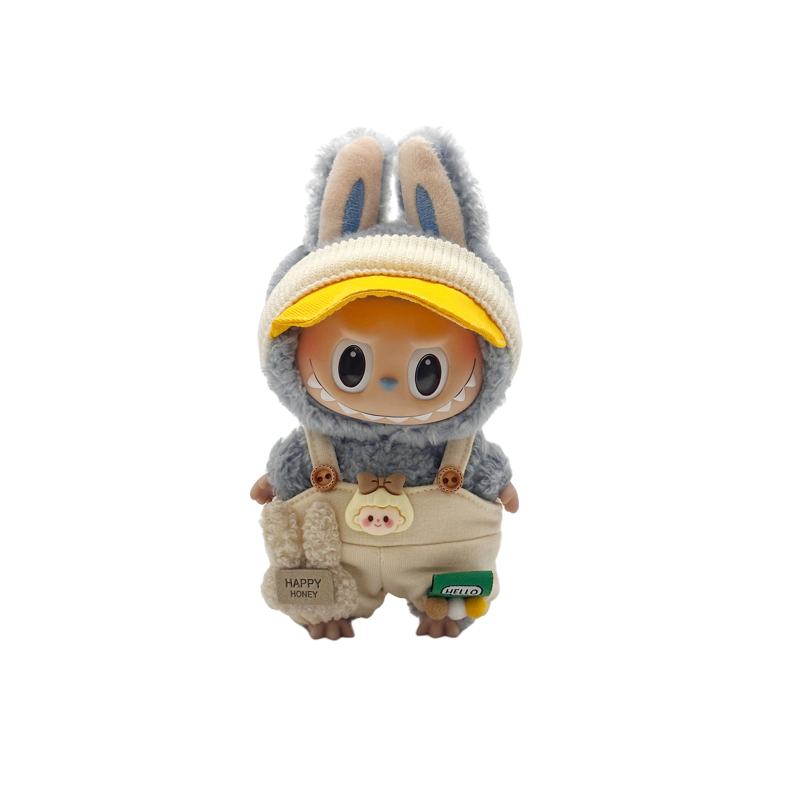 [Modified Doll] POP MART THE MONSTER Fresh Look Rabbit, Heartbeat Macaron Vinyl Face, Confirmed Style Hang Tag Box 17cm