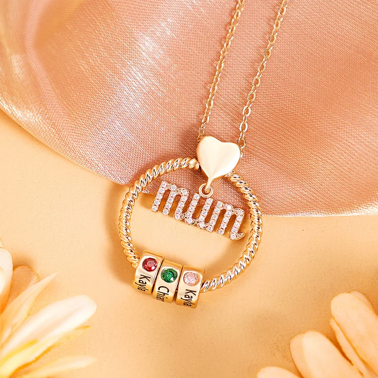 Name necklace hot sale for mum