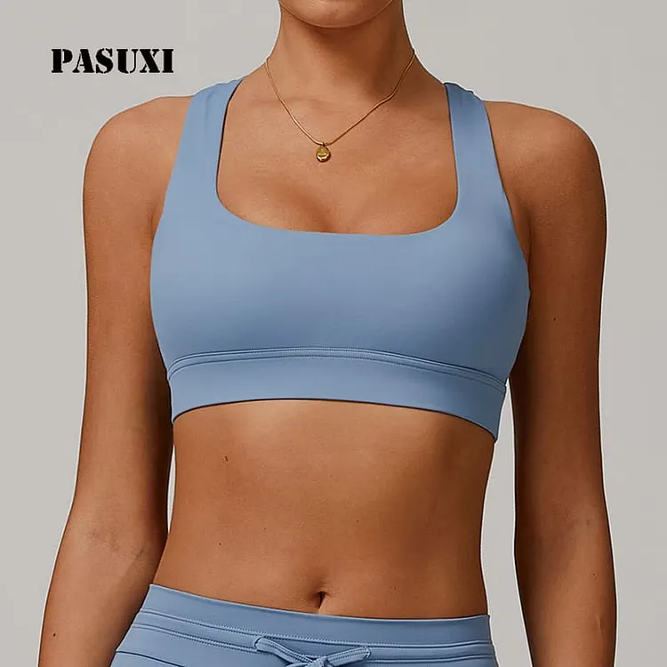 Pasuxi UV Protection Sun Protection Sports Bra Cool Back Yoga Top Outdoor Fitness huanwei