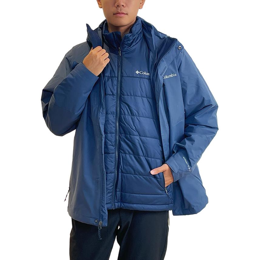 Columbia Windbreaker Jackets Men Blue