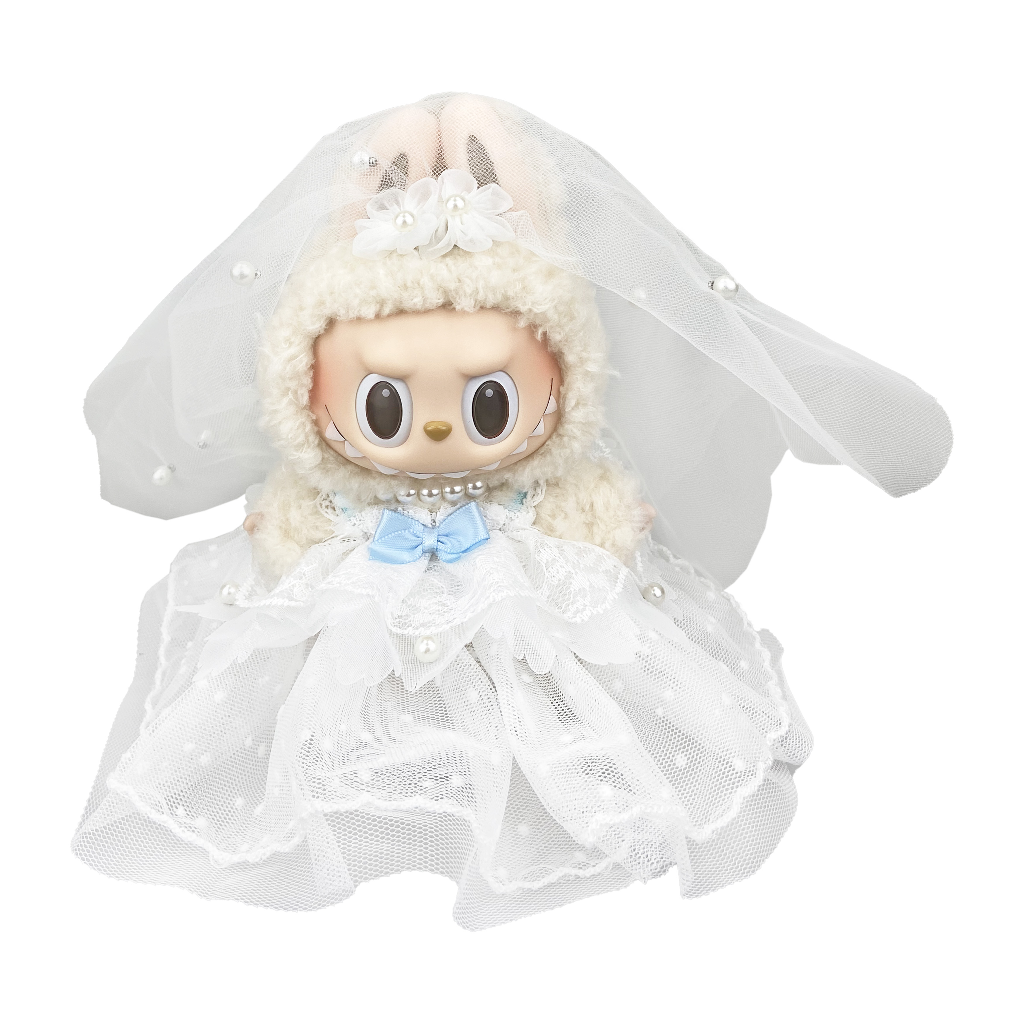[Modified Doll]   Labubu THE MONSTERS Heartbeat Macaron Collection, Vinyl 1.0 Dream Wedding, Cute Blister Packs 17cm