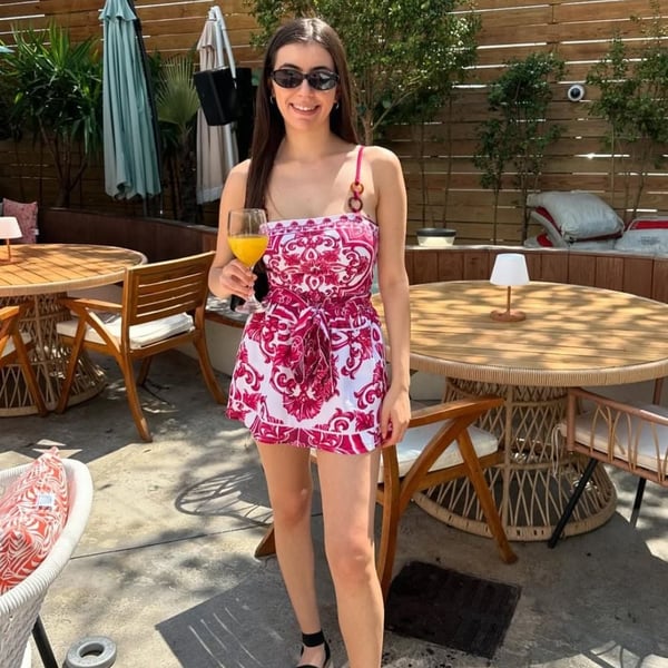 Floral Print Two Piece Swimsuit Set