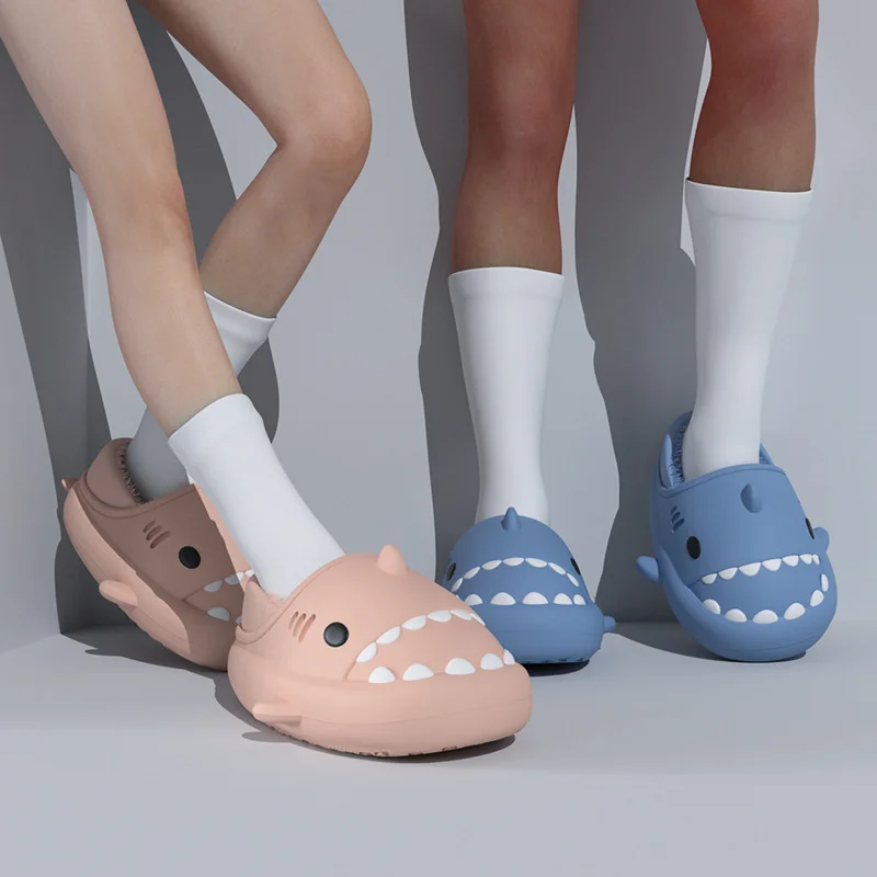 Letclo™ Warm Shark Cotton Shoes letclo 