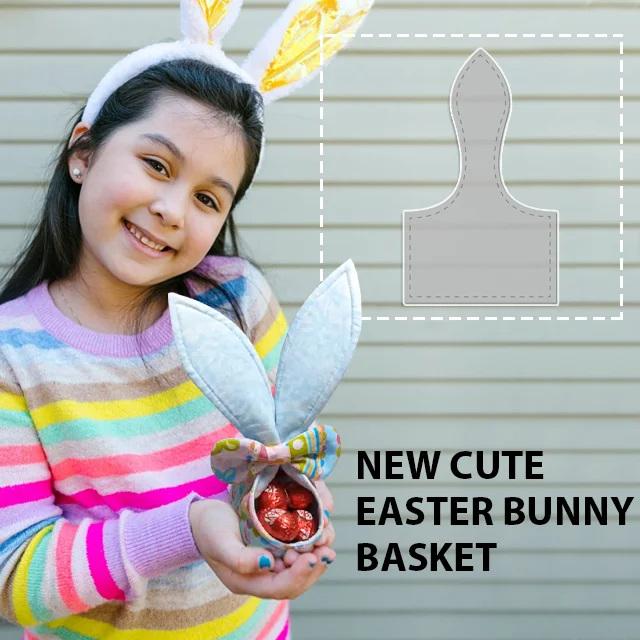 New Cute Easter Bunny Basket PDF Pattern —With Tutorial
