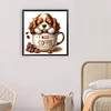Diamond Painting -DIY Full Round Drill Coffee Puppy