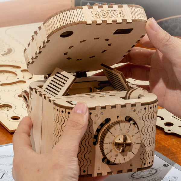 Wooden Treasure Box 3D Wooden Puzzle LK502 8