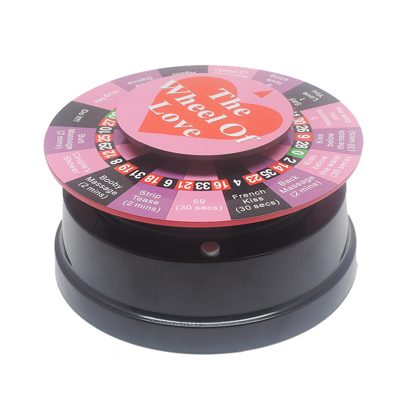 The Wheel Of Love Newlywed Couple Sex Game Foreplay Luminous Romantic Electric Taste Turntable
