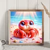 Diamond Painting-DIY Full Round Drill Cartoon Crab