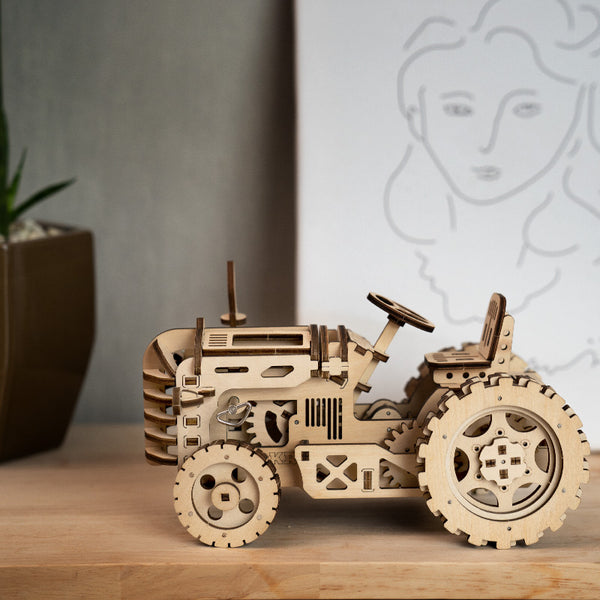 Wooden Toy Tractor 3D Wooden Puzzle LK401 9