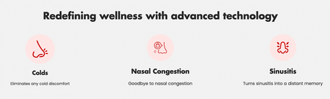 Oveallgo™ RespiRelief Red Light Nasal Therapy Instrument