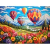 Diamond Painting-DIY Full Round Drill Garden Hot Air Balloon