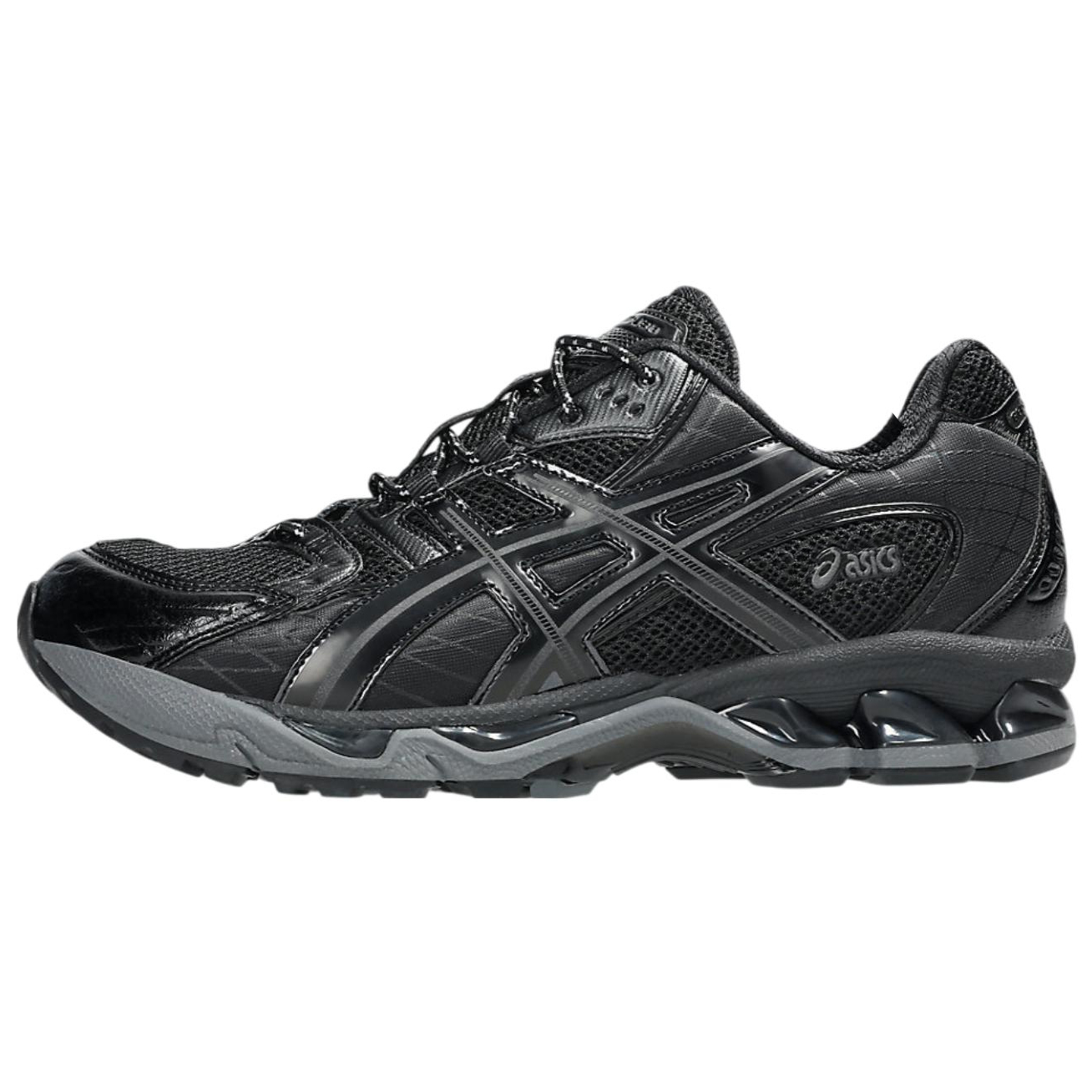 Asics GEL-Nimbus 10.1 Cushioned Slip-Resistant Support Impact-Resistant Low-Top Running Shoes Unisex Black Gray Color