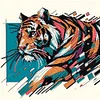 Diamond Painting-DIY Crystal Rhinestone Tiger