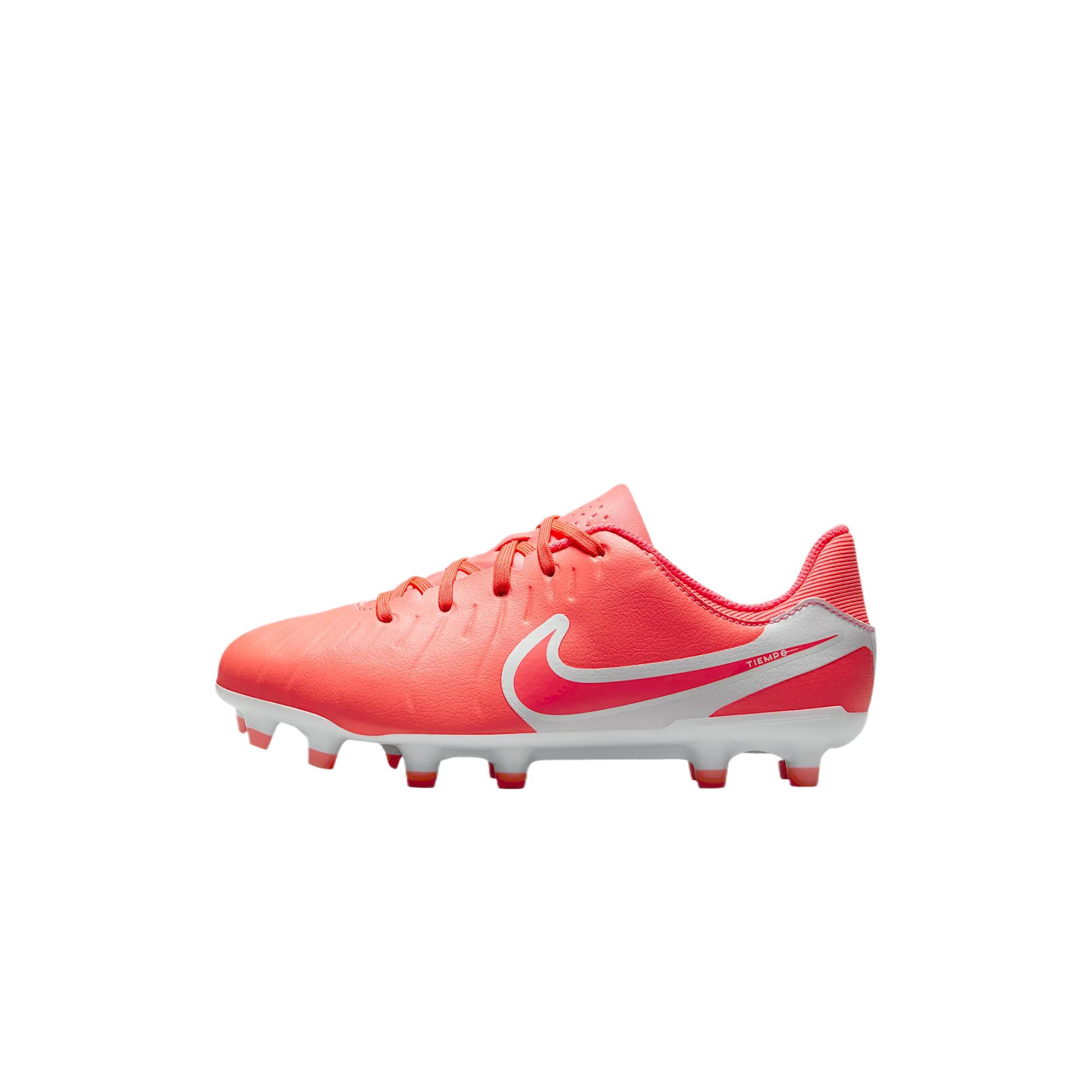 Nike Tiempo Legend 10 Kids' Soccer Shoes Hot Lava White Kids'