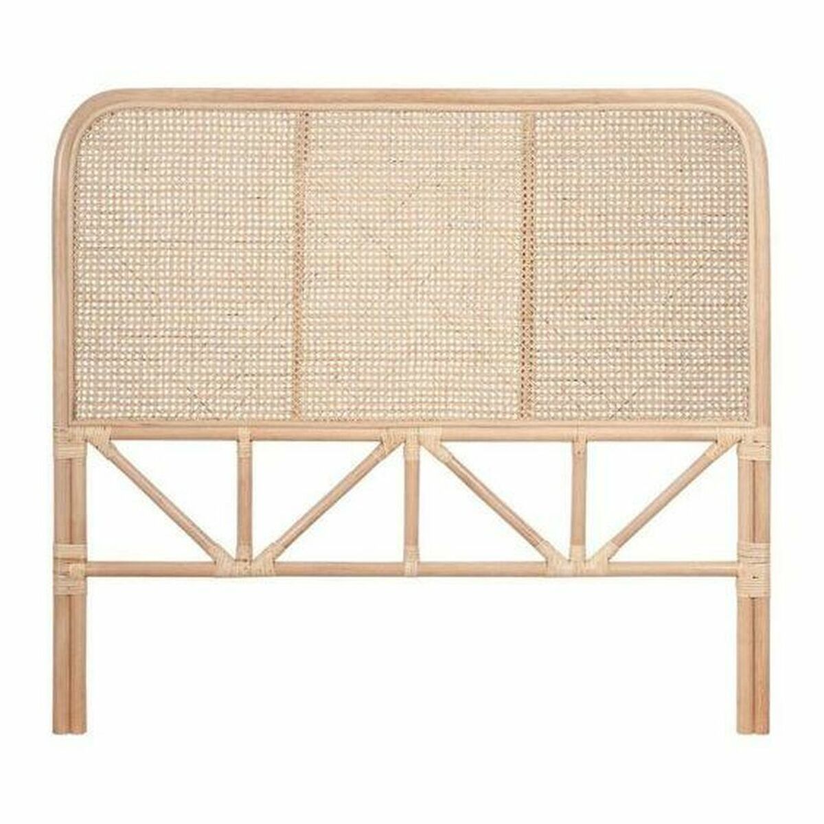 Headboard DKD Home Decor Natural Rattan 178 x 4 x 128 cm