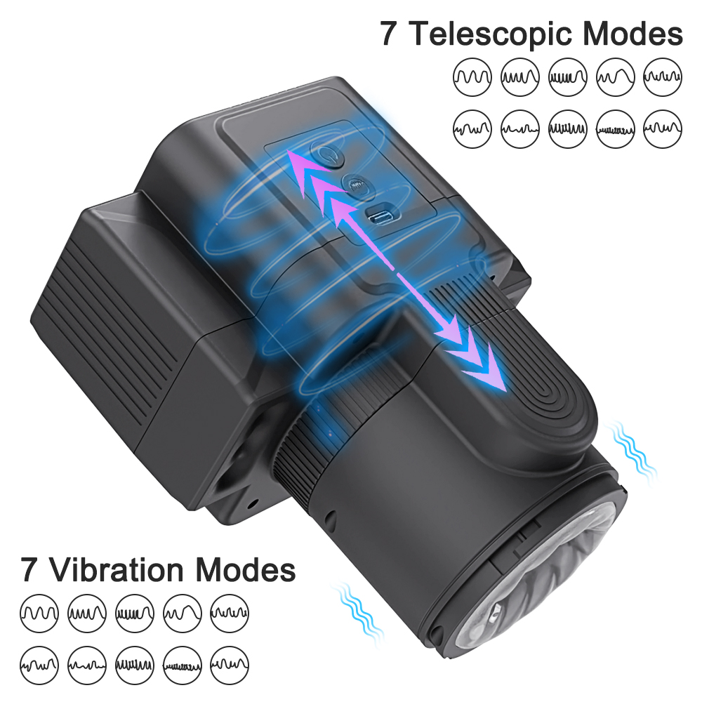 Storm Camera Cup - Telescopic Rotation Automatic Piston Male Masturbator