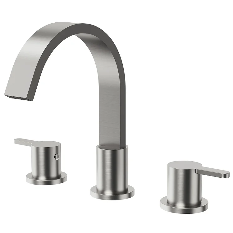 EVERSTEIN Stainless Steel Waterfall Basin Sink Faucet in Brushed Nickel SFS-1115-NK