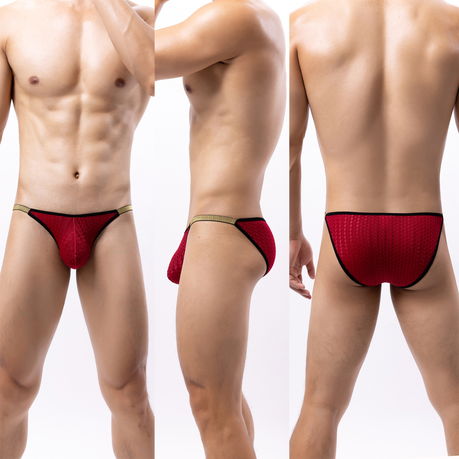 Low-rise sexy breathable briefs