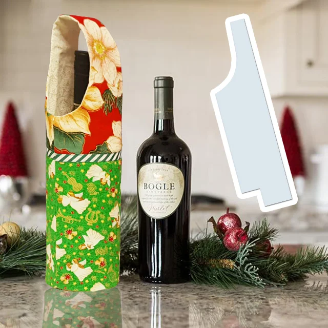 Wine gift bag template