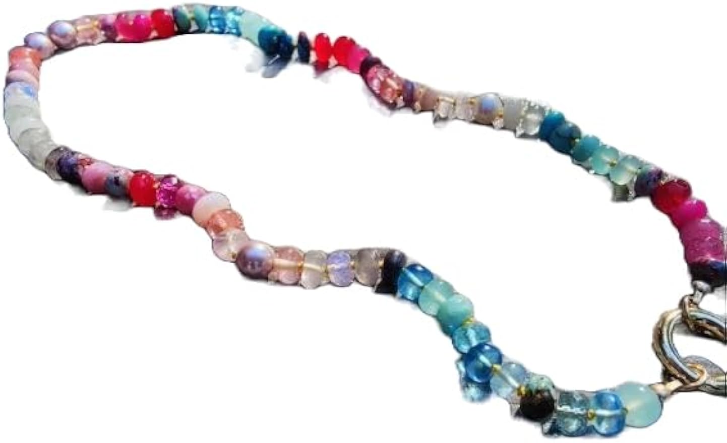 LKBEADS Natural turquoise, pearl, spinel, topaz  Necklace rondelle 4-6mm smooth 16inch Full strand Beads Jewelry Gemstone Necklace crystal healing energy stone Necklace for Women