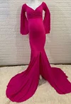 Maternity Photo Shoot Pregnant Split Long Maxi Pregnancy Dress
