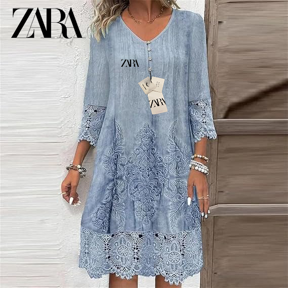 2025 New Zara Women's Embroidered Dress