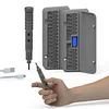 CS0601A Mini Electric Screwdriver Set 3-Speed Torque Settings With 28 Precision Magnetic Bits For Electronics Repair