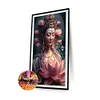 Fleur De Lotus Bouddhiste Guanyin - Diamant Rond 40X60CM