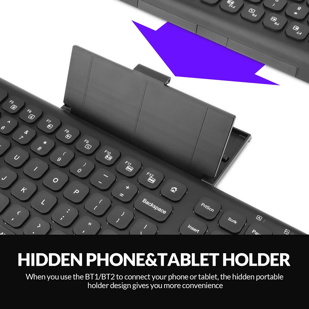 Rii RK801 Bluetooth Wireless Keyboard
