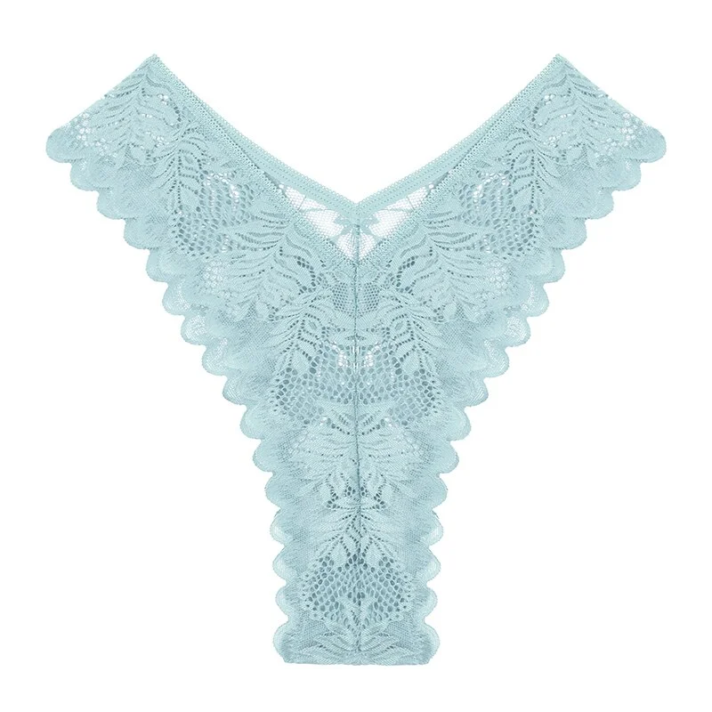 Billionm Lace Panties Perspective Women's Underwear Mesh Panties Sexy Lingerie V Waist Female Briefs Girls Intimate Underpants