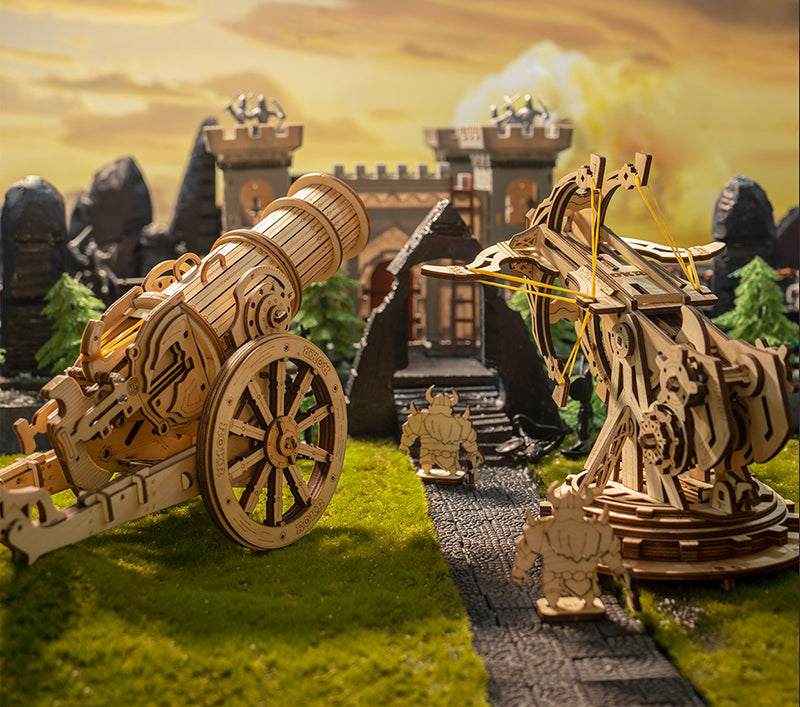 Wooden Wheeled Siege Artillery KW801 7