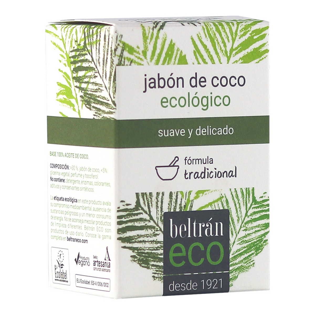 Soap Cake Jabones Beltr&aacute;n Ecological Coconut oil 240 g