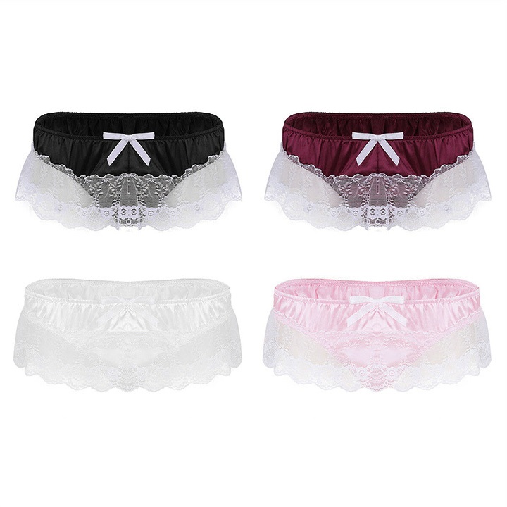 Mens Lace Spandex T Thong