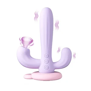 Cactus Vibrator - 3 In 1 Powerful Suction Vibration Rabbit Vibrator