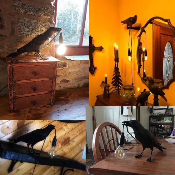 Marcuzzi Designer Raven Lamp