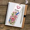 3Pcs Diamond Painting Blessing Flowers Bookmark for Book Lovers