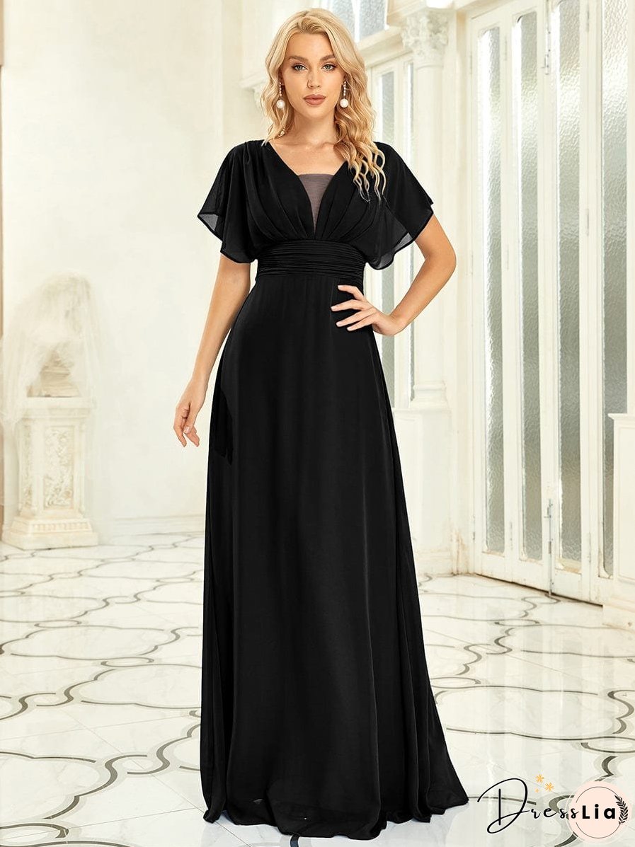 Flowy V-Neck Maxi Dress for Women