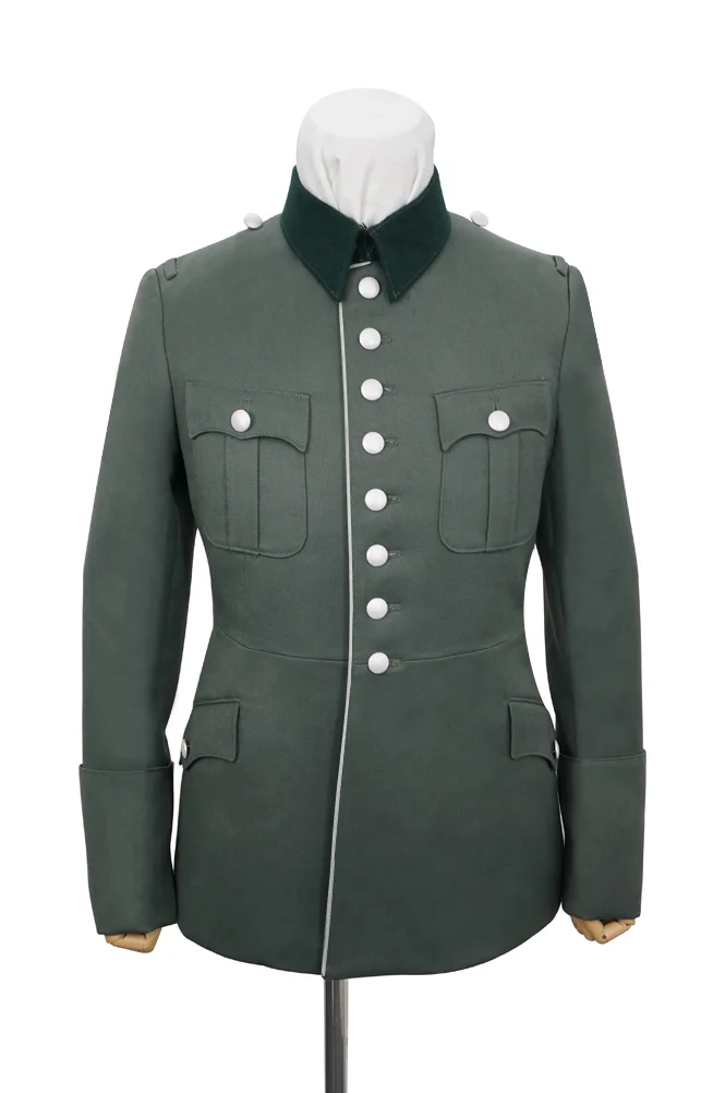   Wehrmacht German M1927 General Officer Gabardine Piped Service Tunic Jacket II German-Uniform