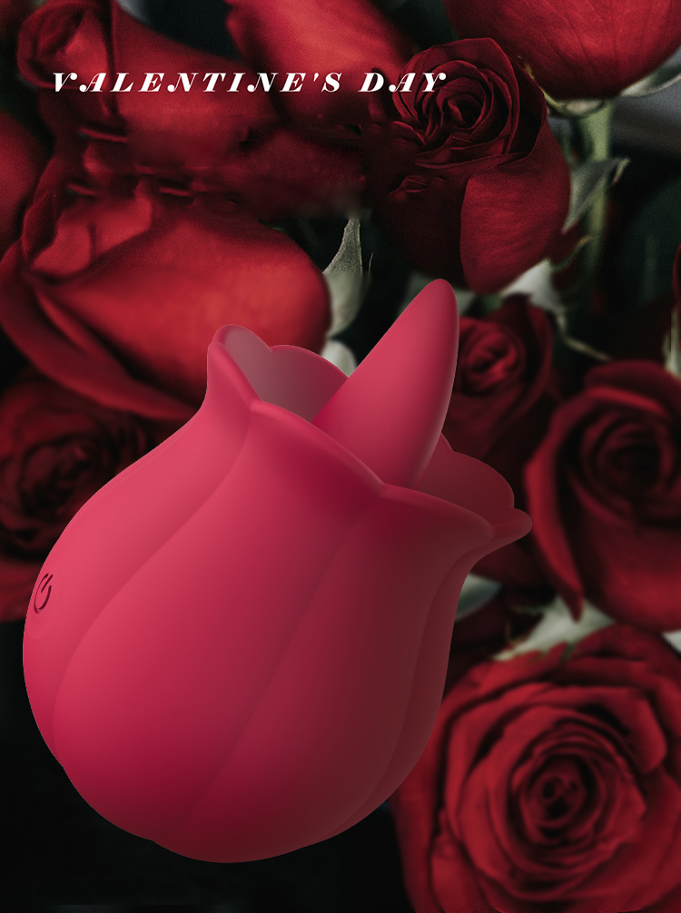 the rose sexual toy sucking vibrator with tongue