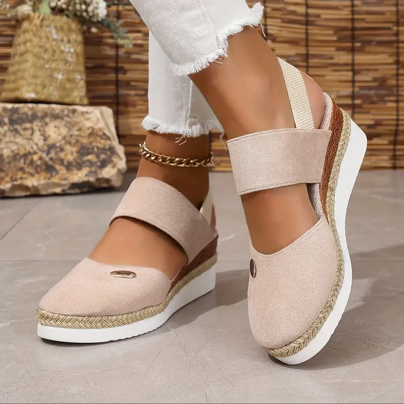 Women's Casual Breathable Slip On Orthopaedic Platform Sandals