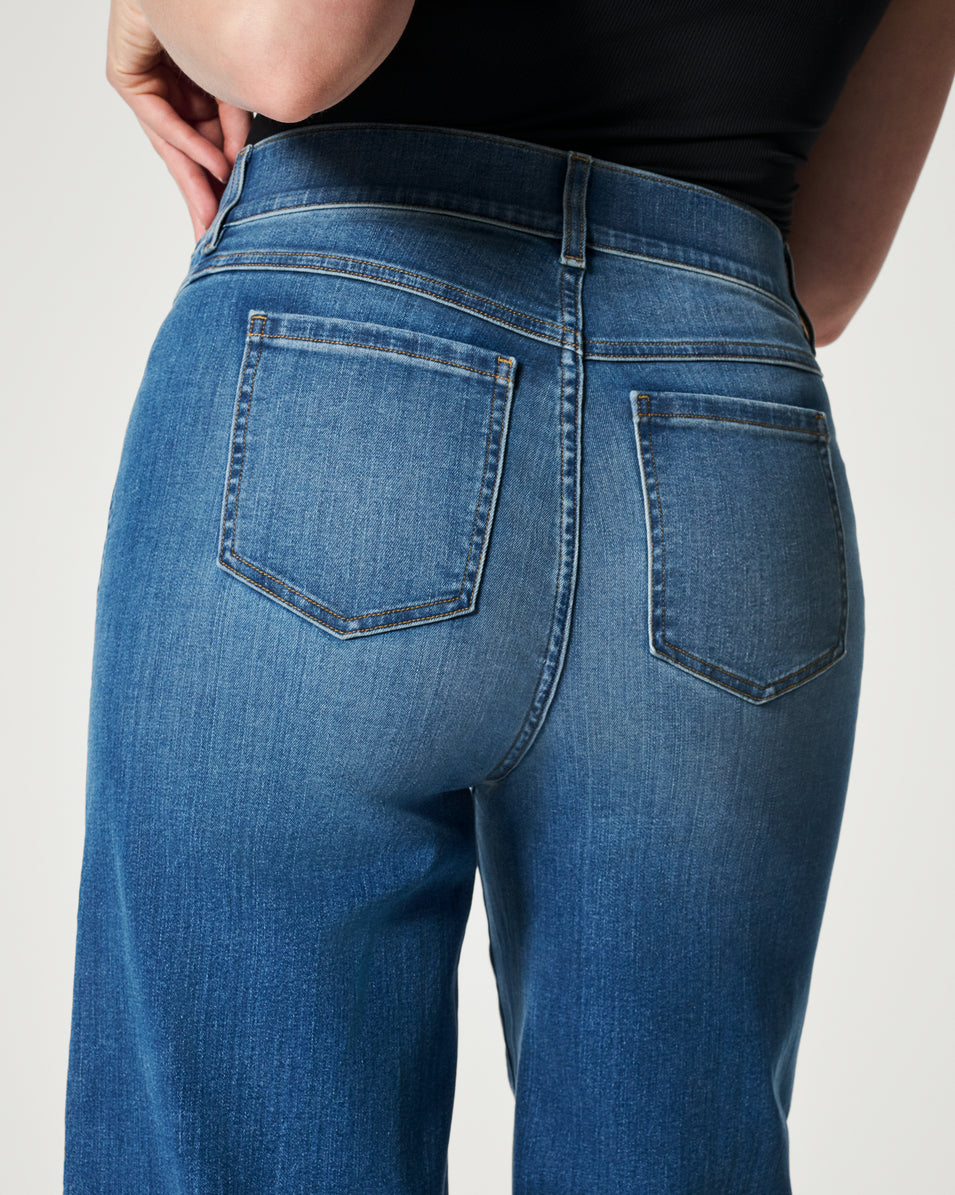 Seamed Front Wide Leg Jeans (BUY 1 PCS FREE SHIP)