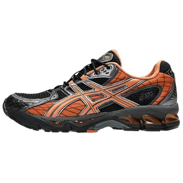 Asics GEL Nimbus 10.1 Anti Slip Wear Resistant Low Top Running Shoes Unisex Black Orange