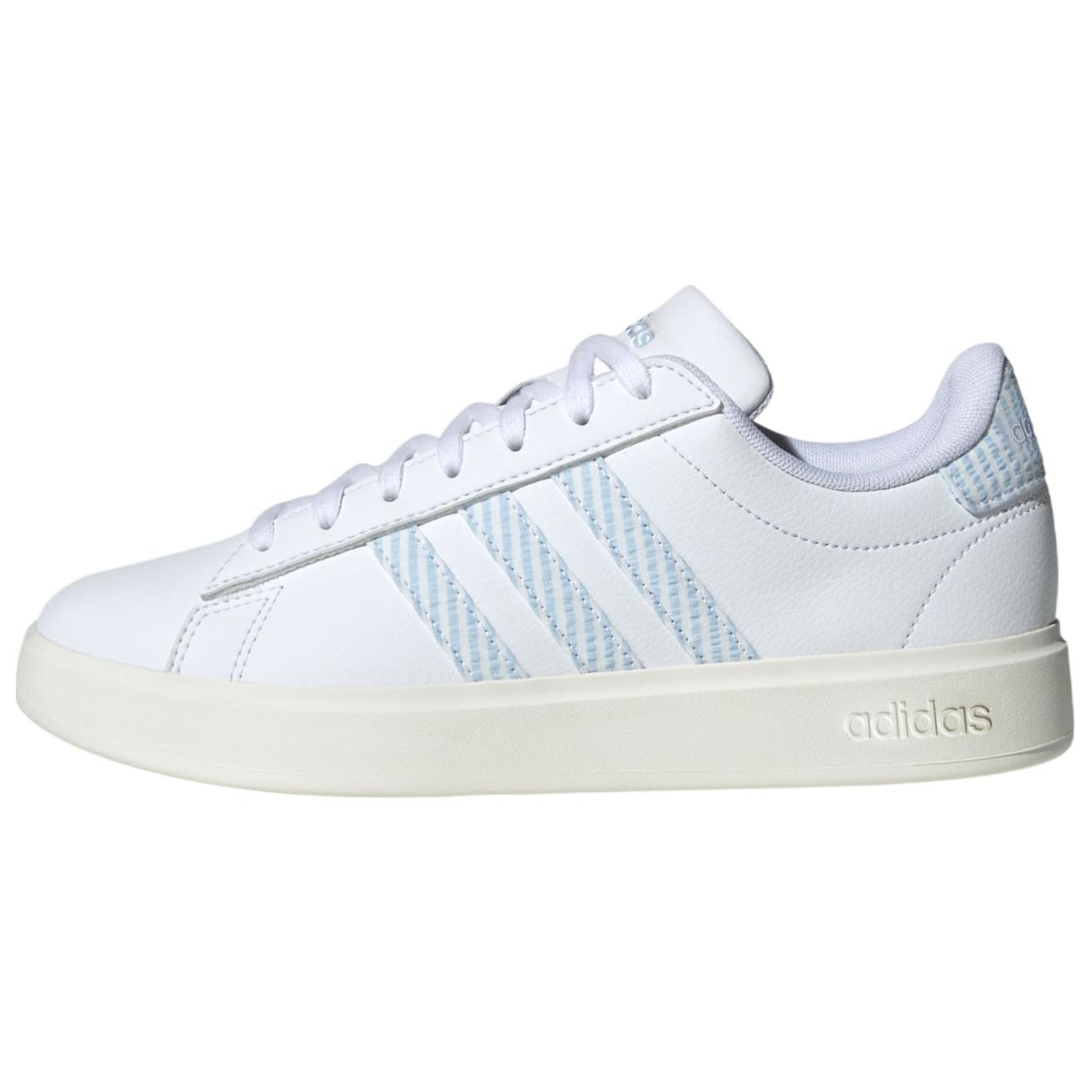 Adidas Grand Court 2.0 Cloud White Glow Blue Off White Women's