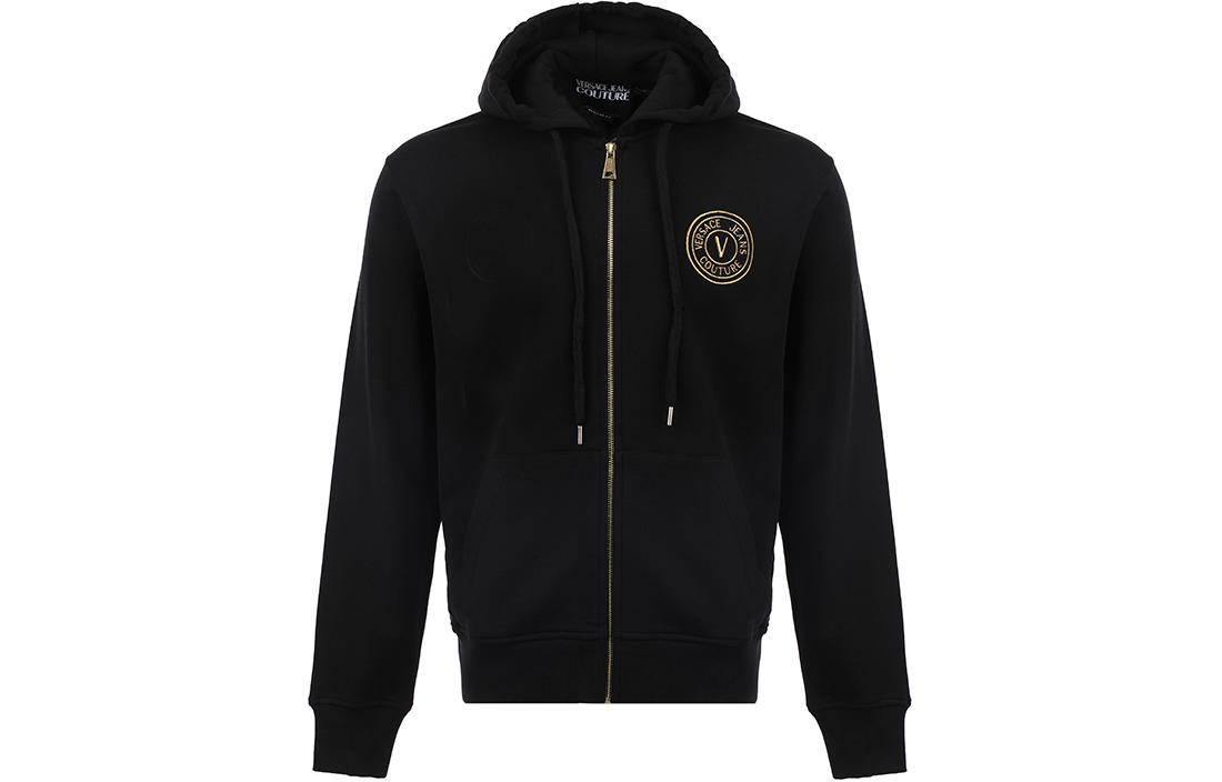 VERSACE JEANS COUTURE Zip Up Drawstring Hoodie