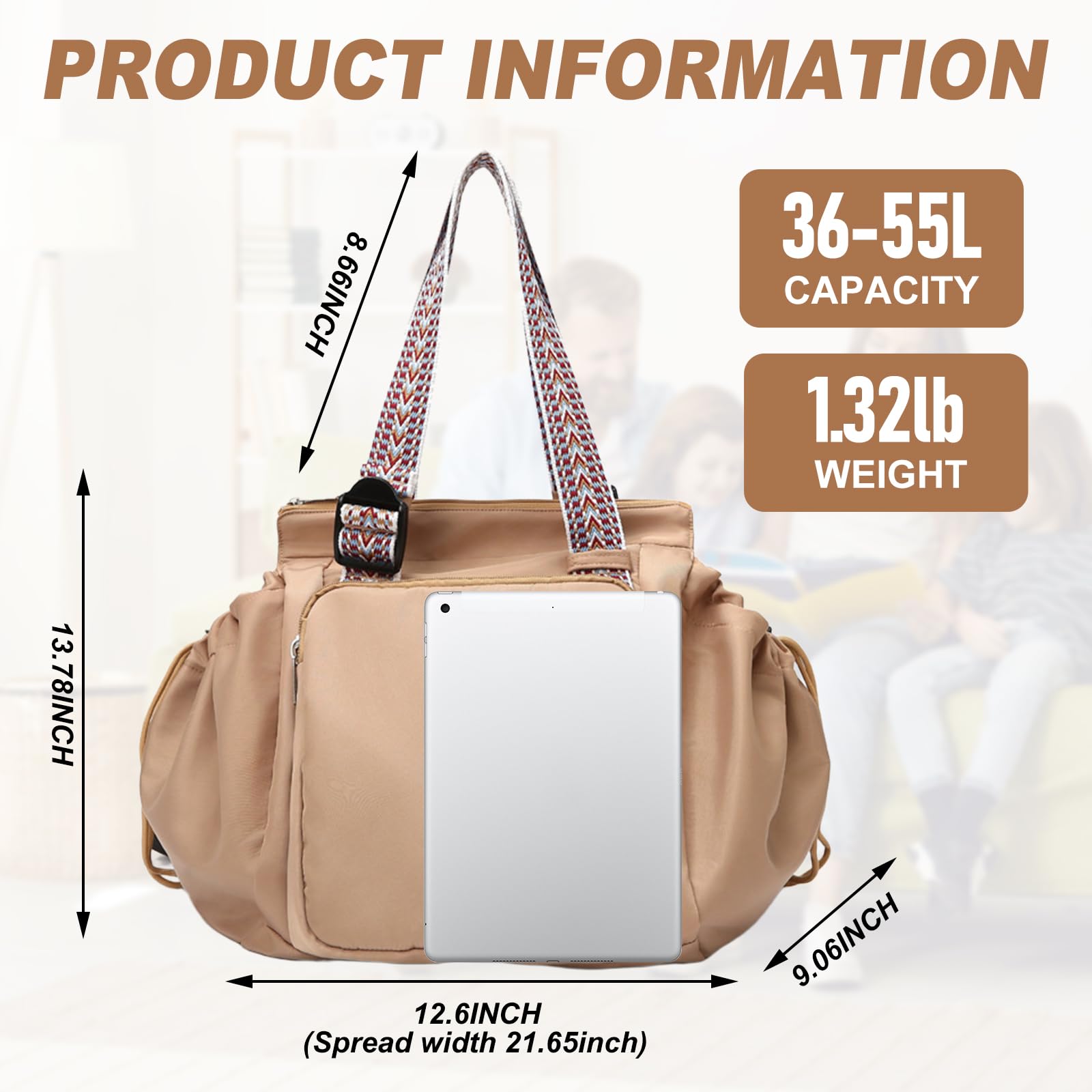 Large capacity compact bag