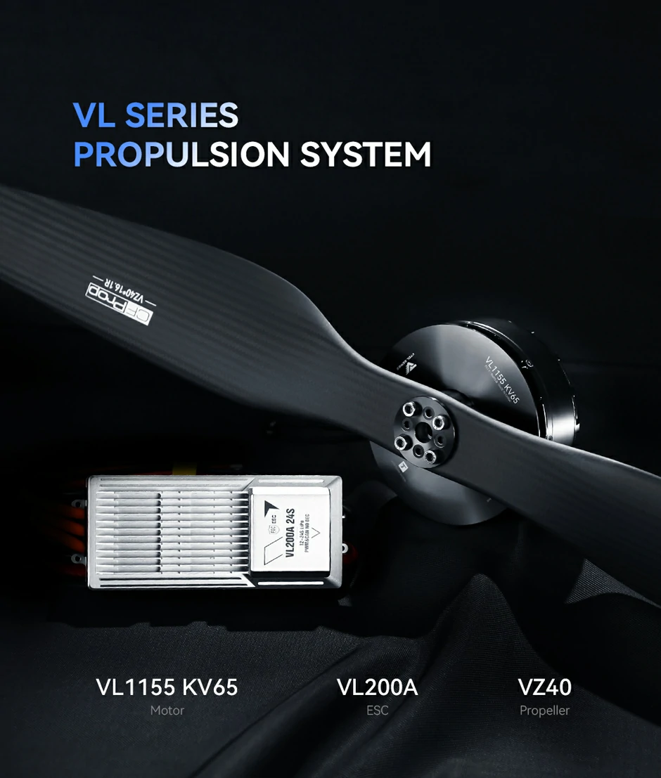 T-MOTOR VL1155 VTOL drone motor with ESC and propeller